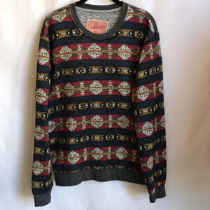 Brooklyn Cloth Mfg. Co. Aztec print men’s sweater, size L
